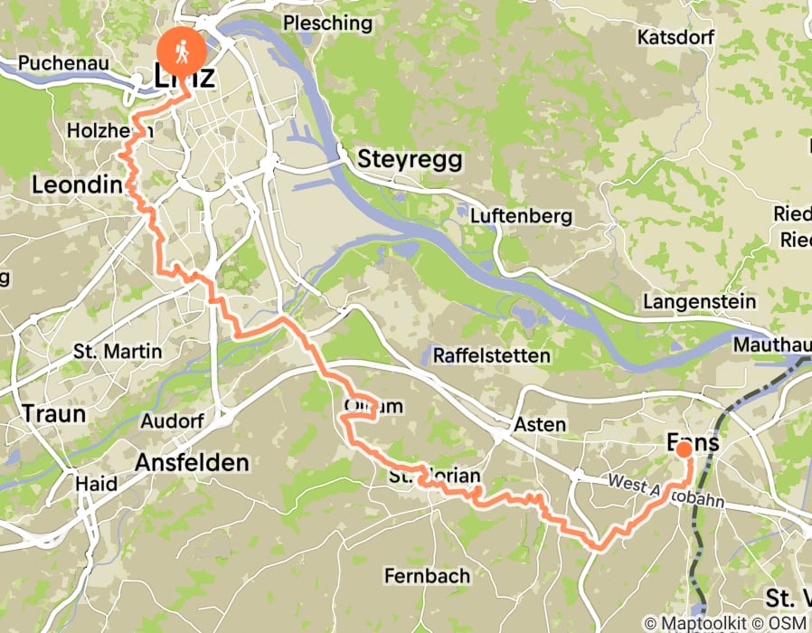 Karte der Tour