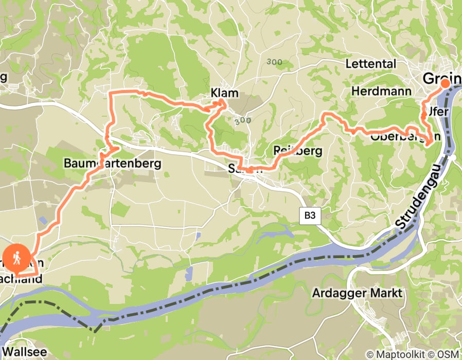 Karte der Tour