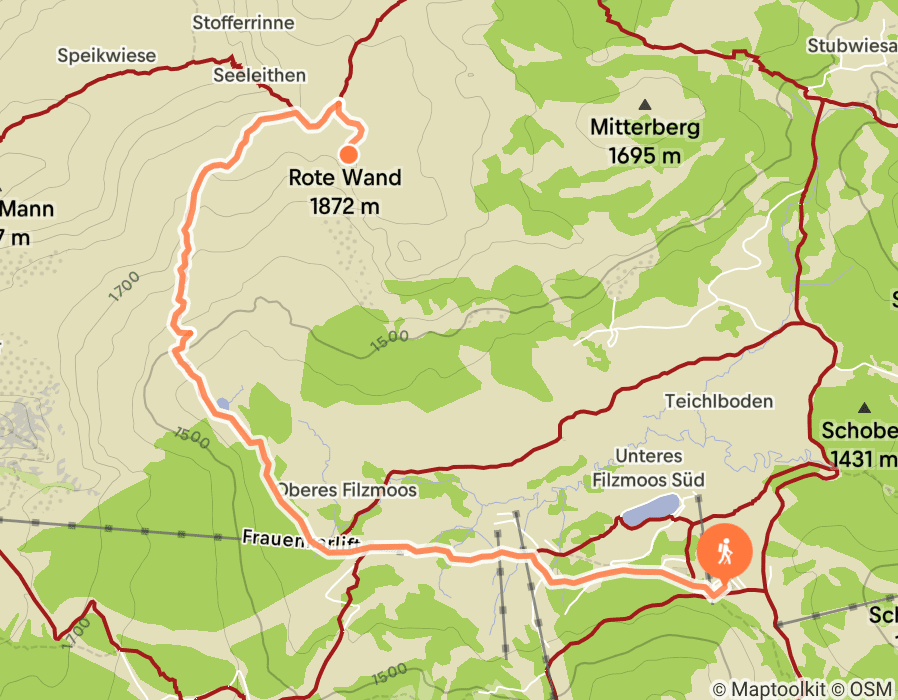 Karte der Tour