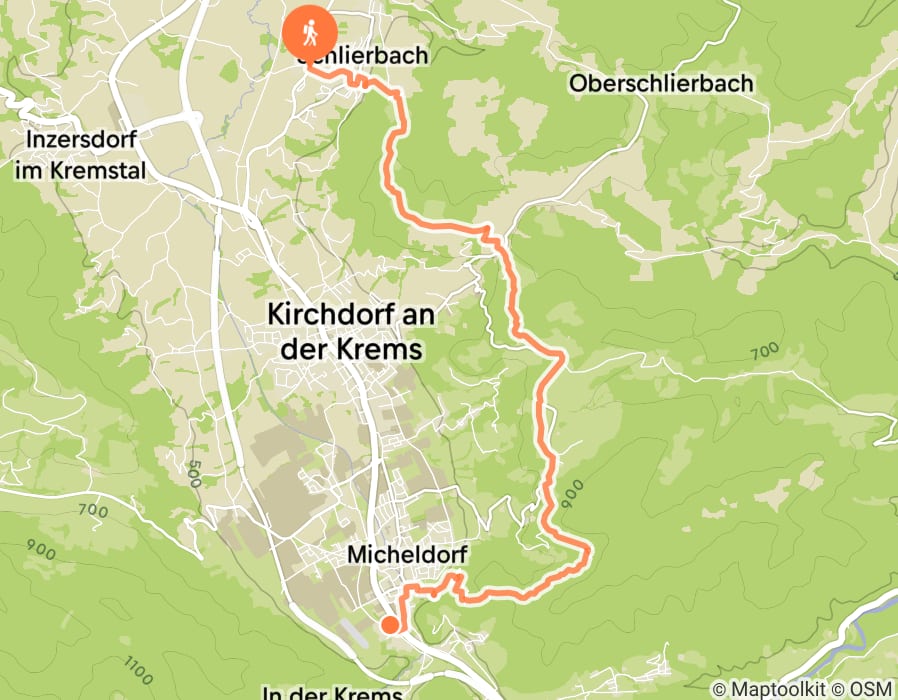 Karte der Tour