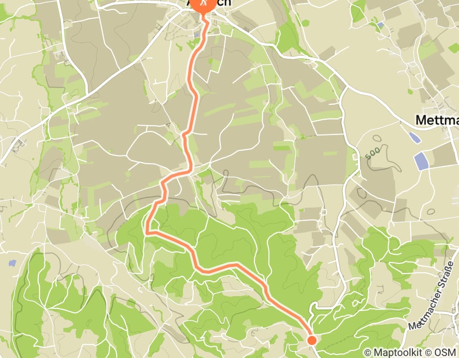 Karte der Tour