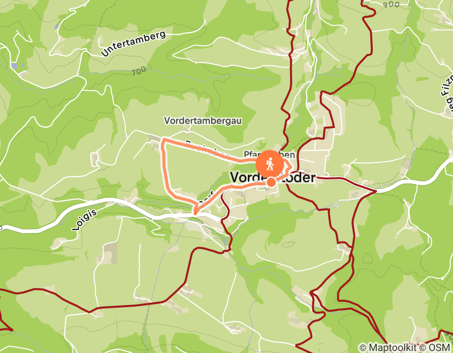 Karte der Tour