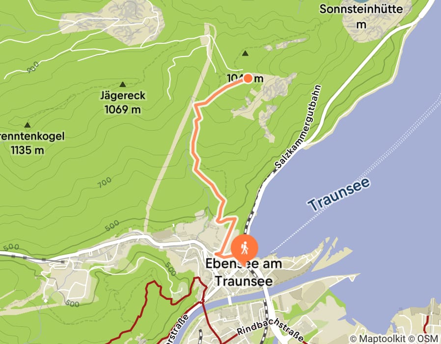 Karte der Tour