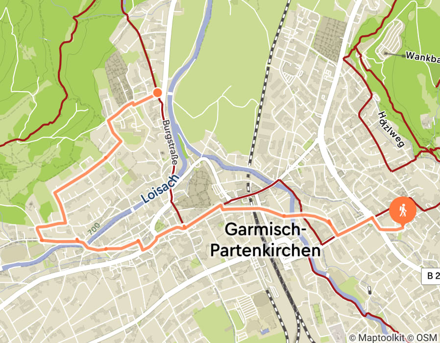 Karte der Tour