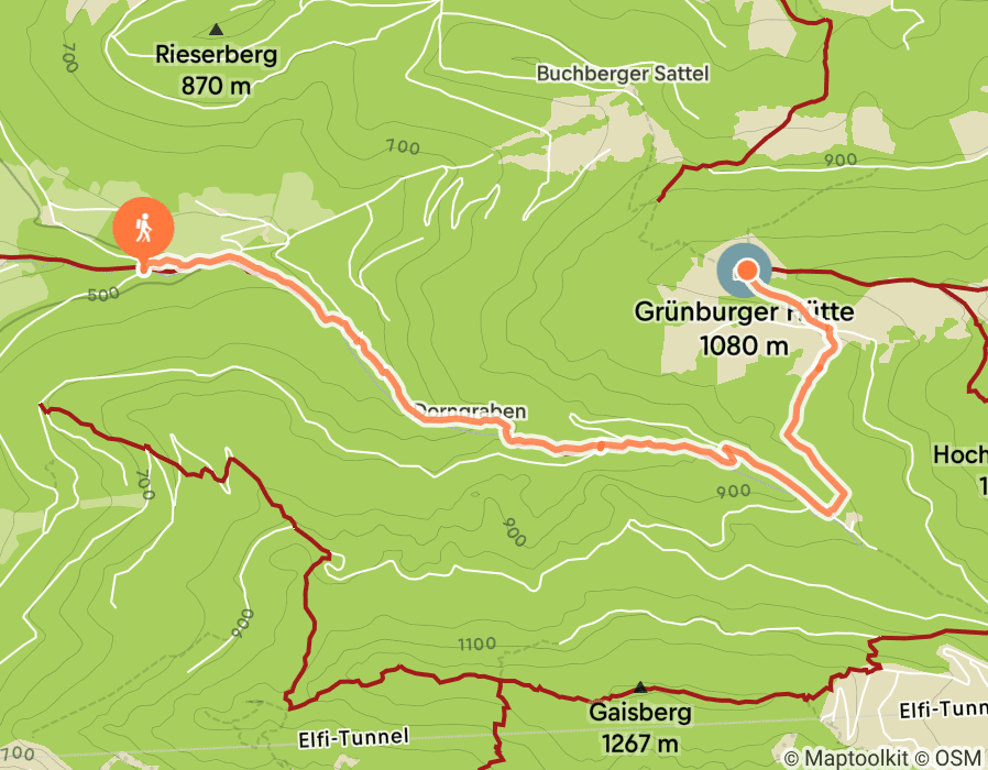Karte der Tour