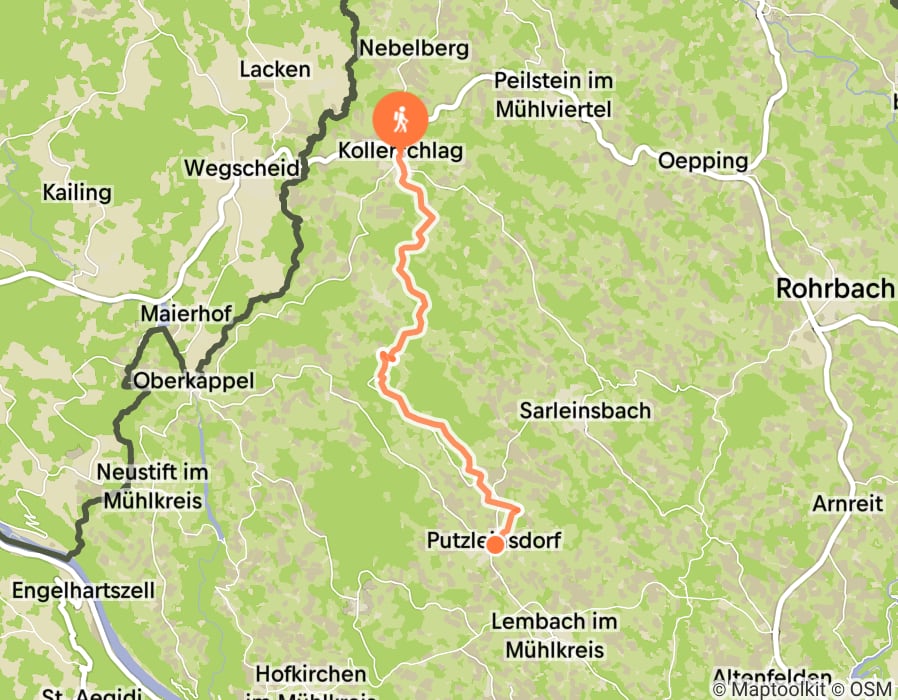 Karte der Tour