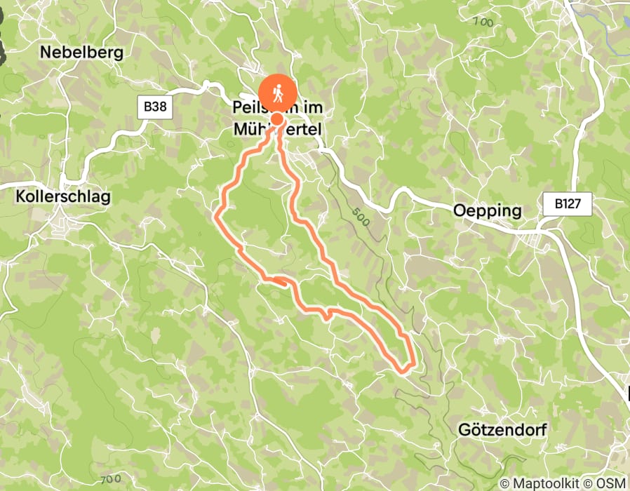 Karte der Tour