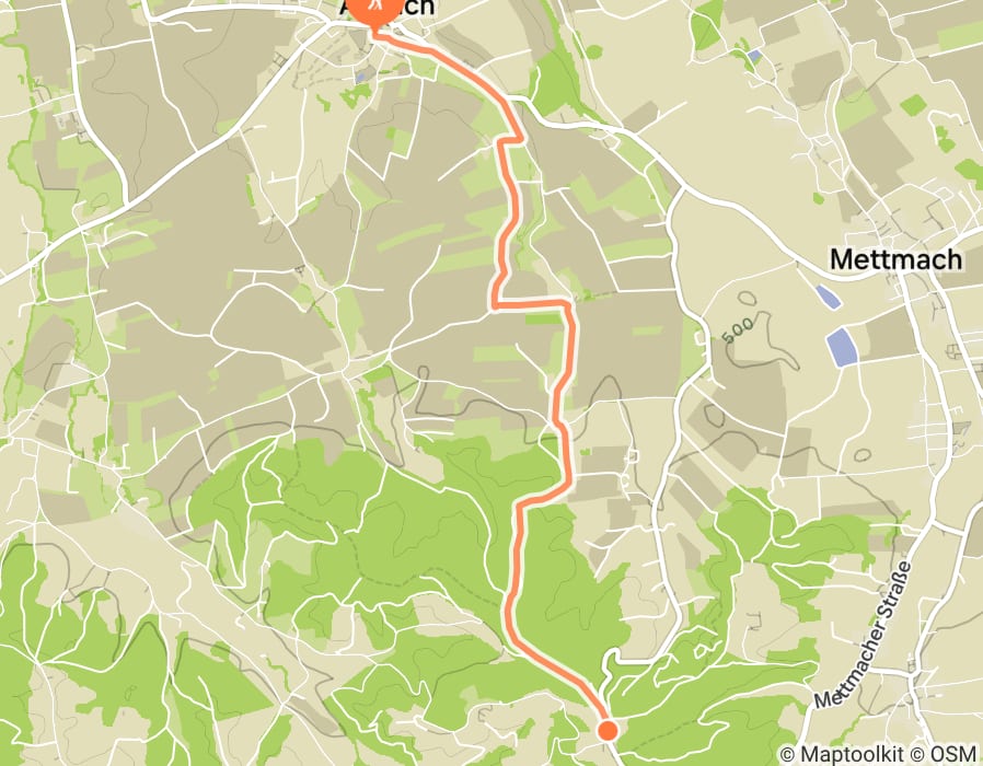 Karte der Tour