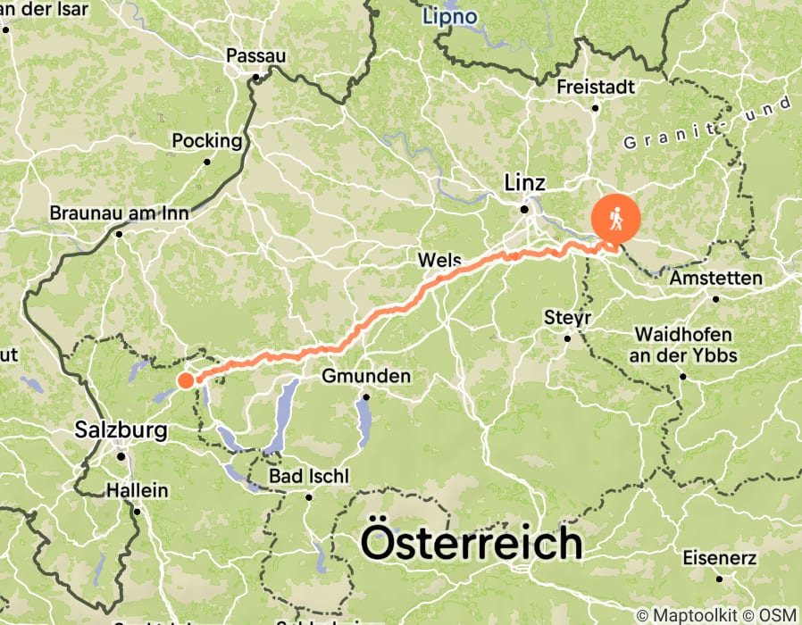 Karte der Tour