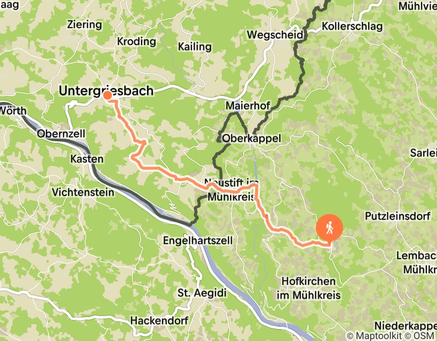 Karte der Tour