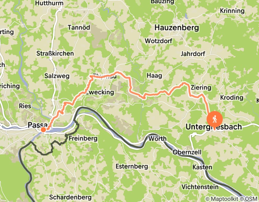 Karte der Tour