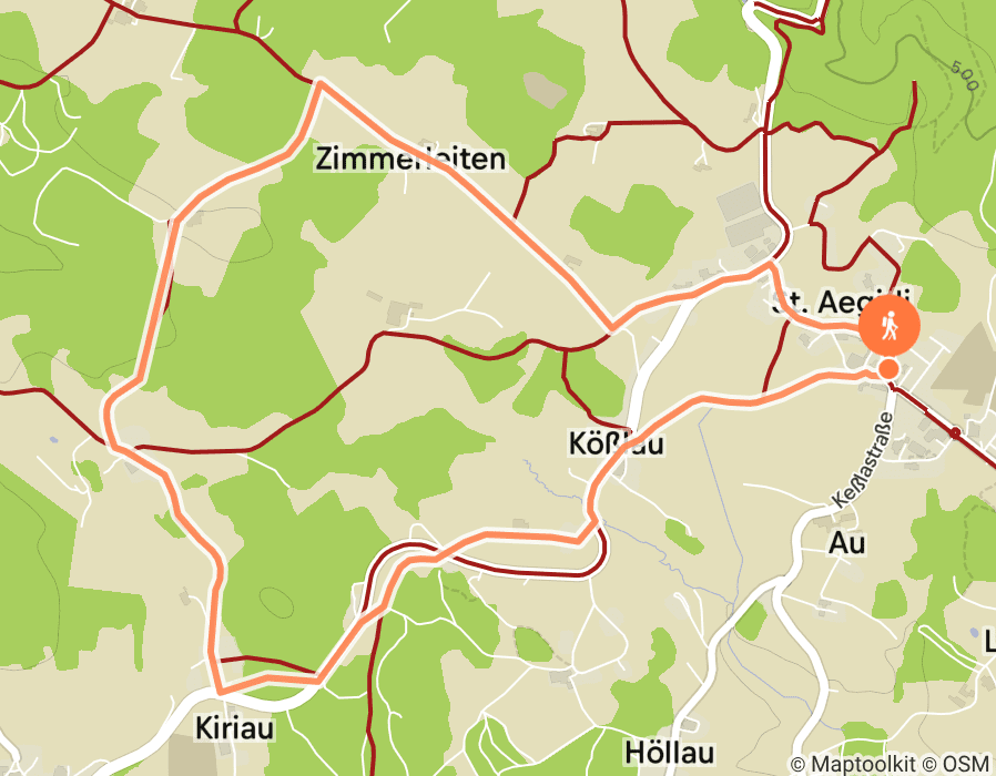 Karte der Tour