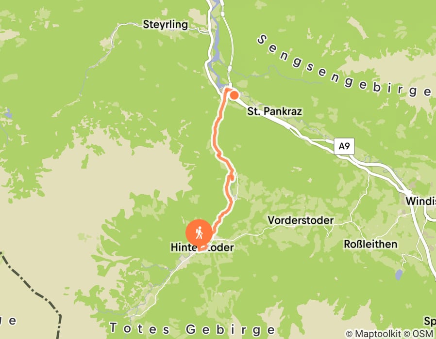 Karte der Tour