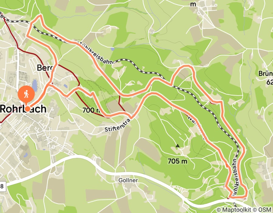Karte der Tour