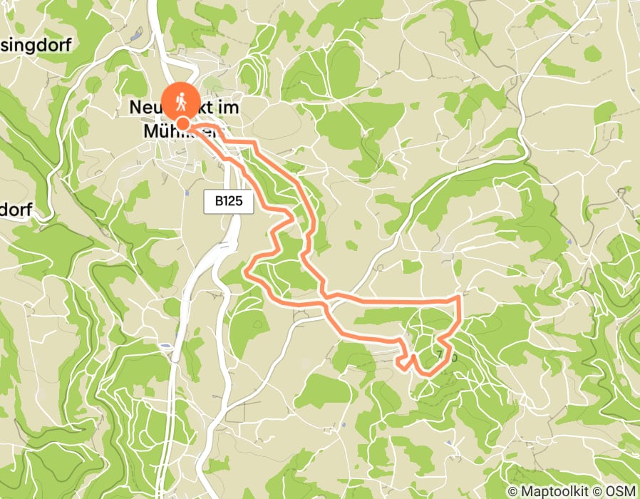 Karte der Tour