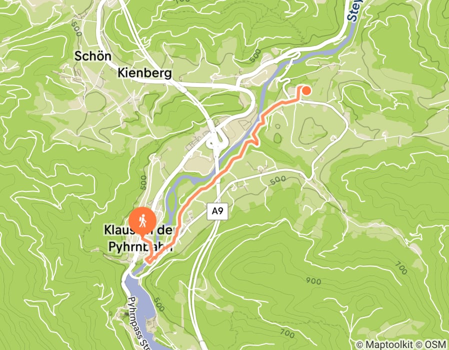 Karte der Tour
