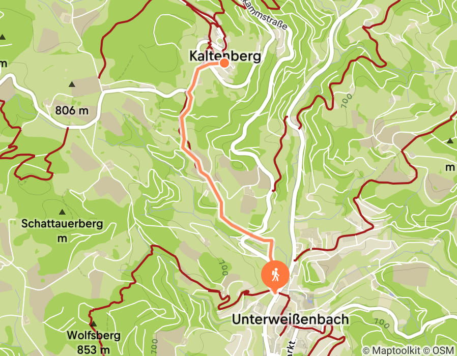 Karte der Tour