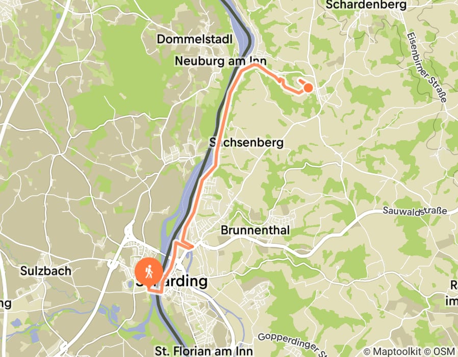 Karte der Tour
