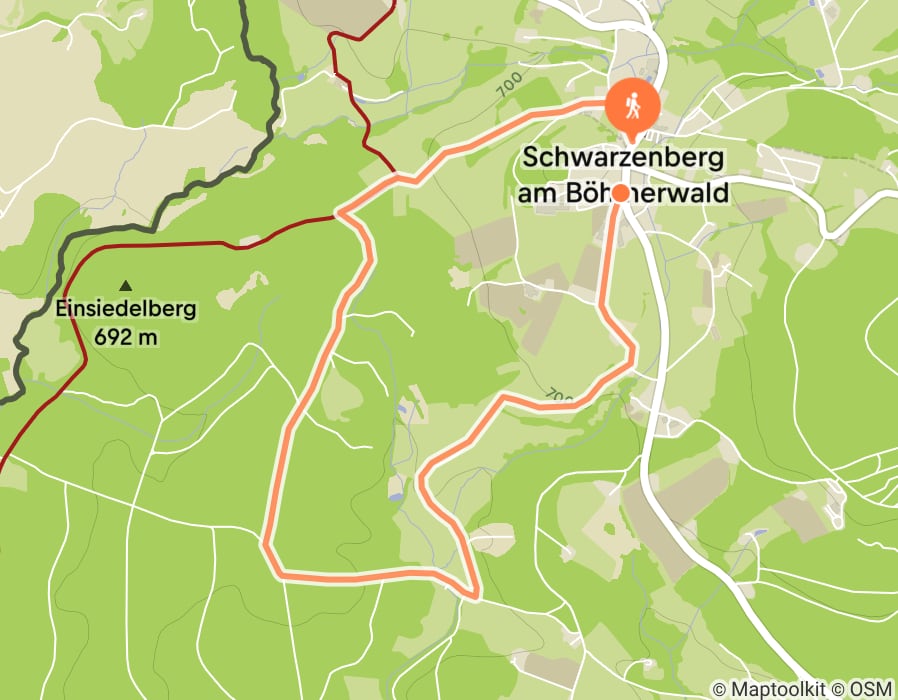 Karte der Tour