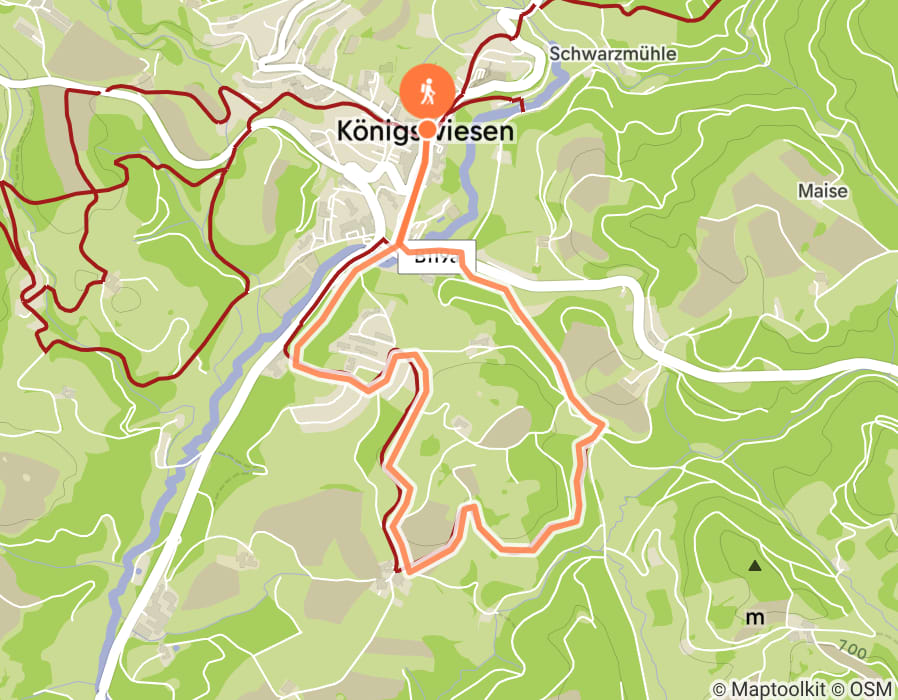 Karte der Tour