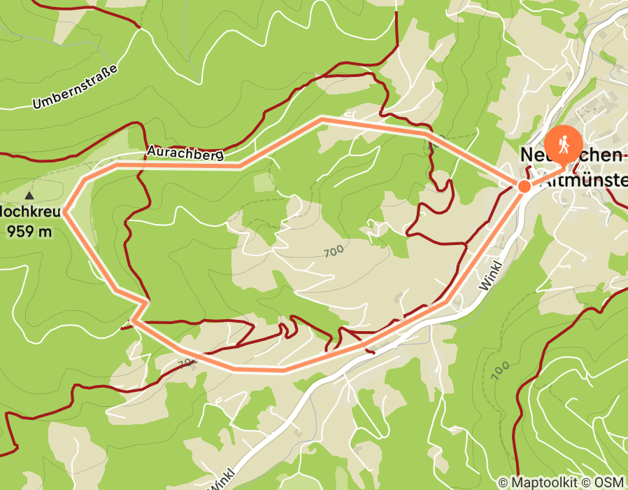 Karte der Tour