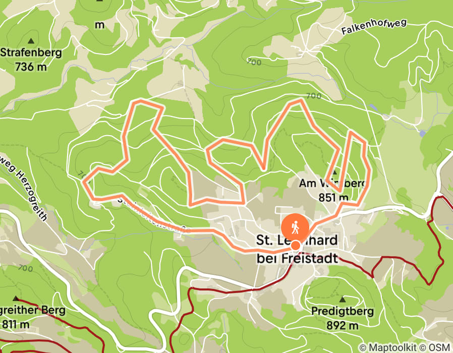 Karte der Tour