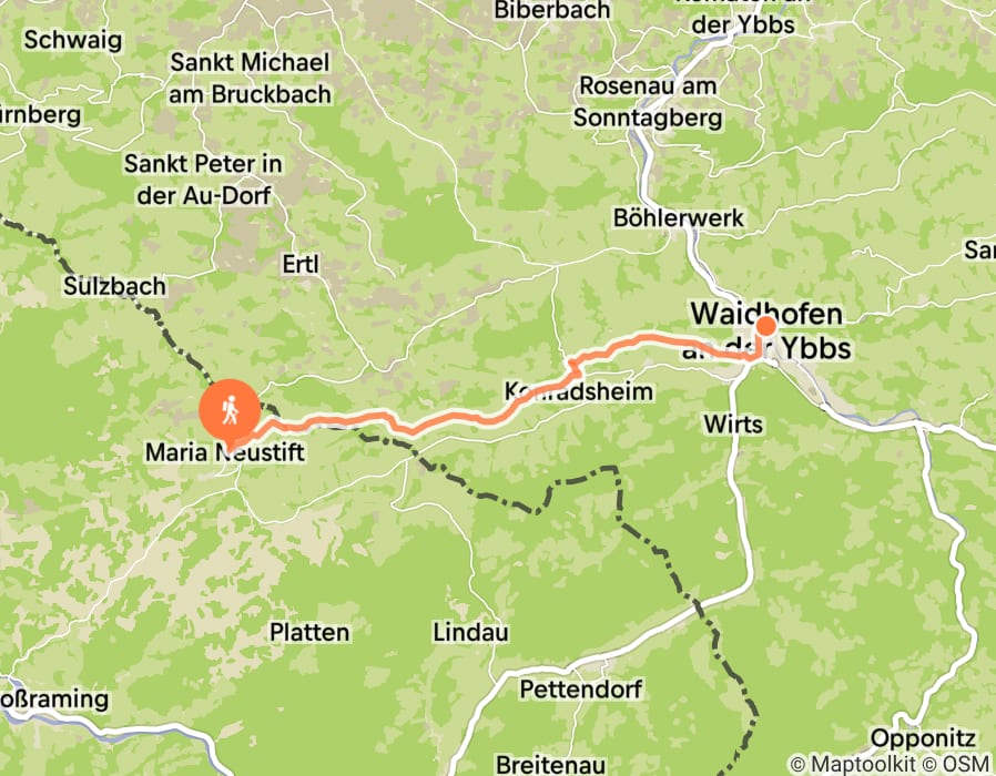 Karte der Tour