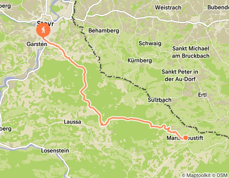 Karte der Tour