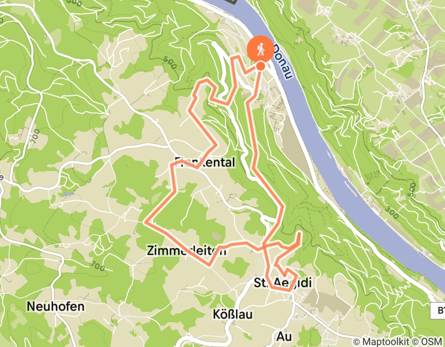 Karte der Tour