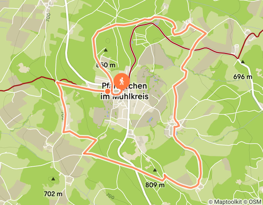 Karte der Tour