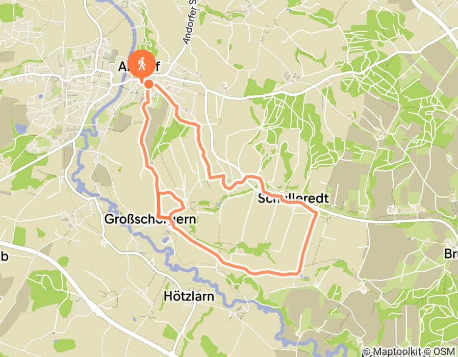 Karte der Tour