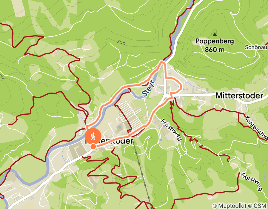 Karte der Tour