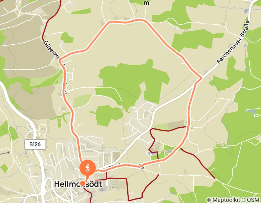 Karte der Tour