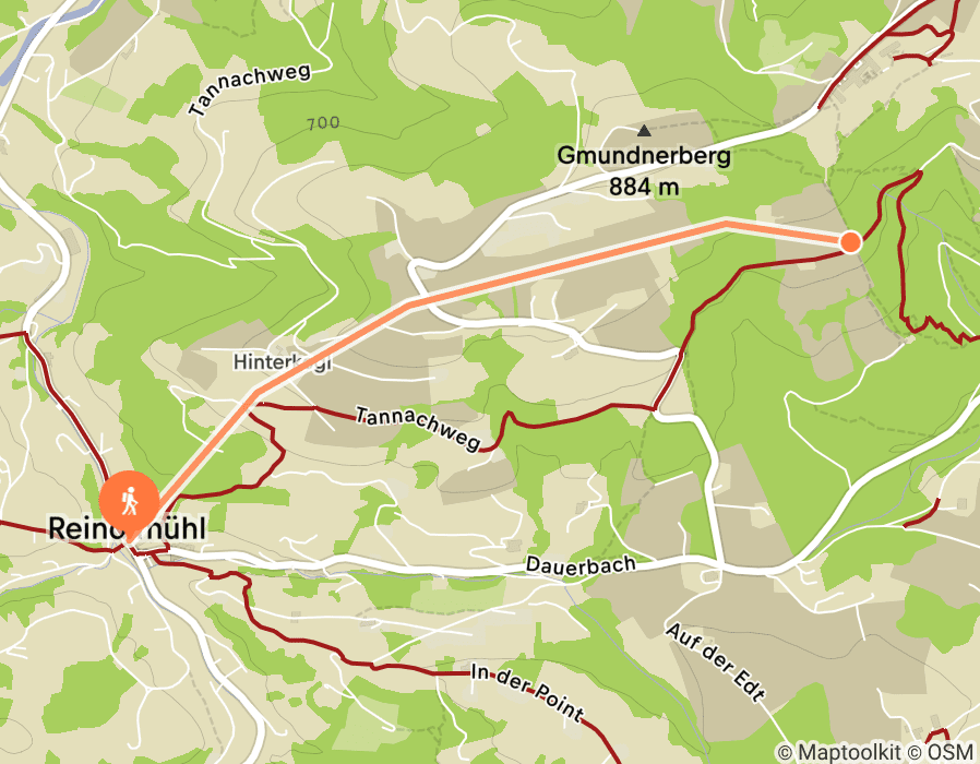 Karte der Tour
