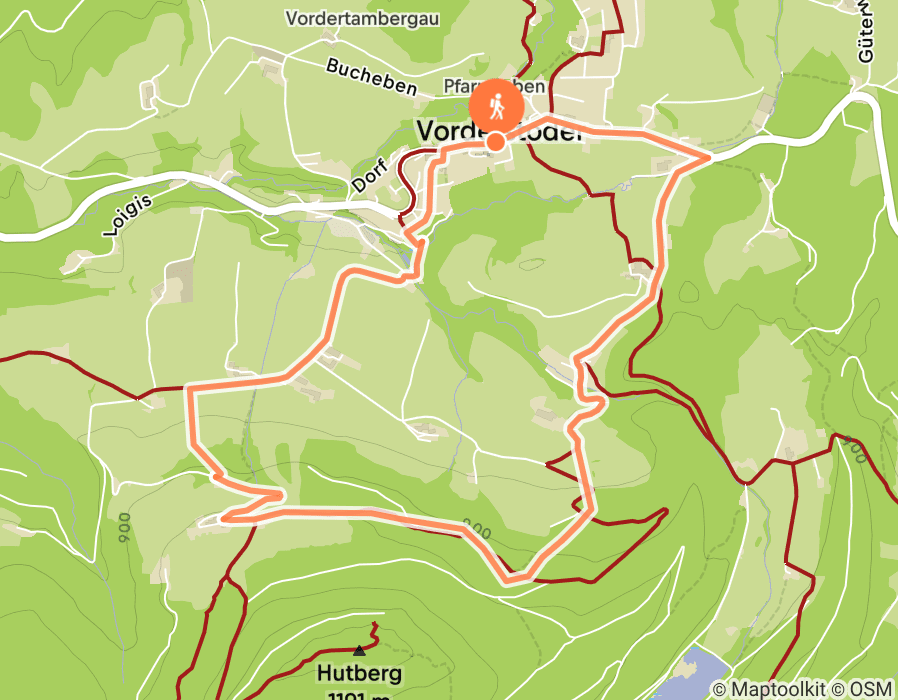 Karte der Tour