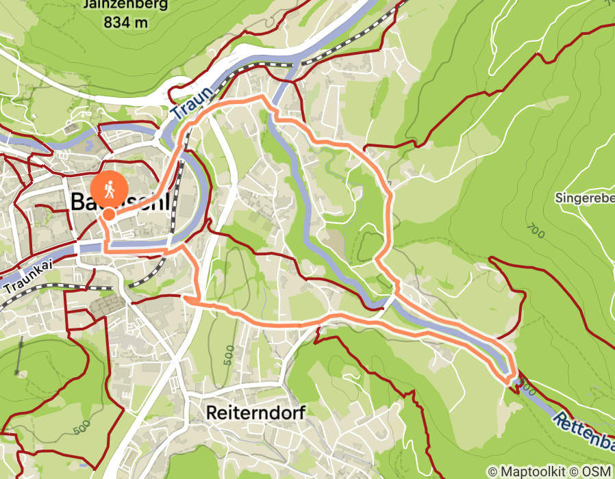 Karte der Tour