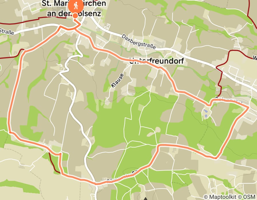 Karte der Tour