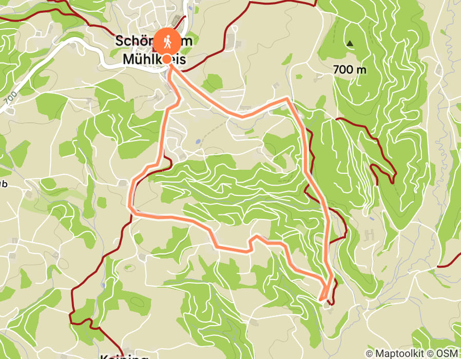 Karte der Tour