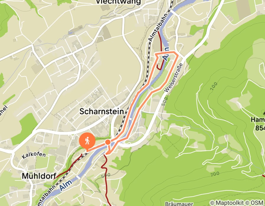 Karte der Tour