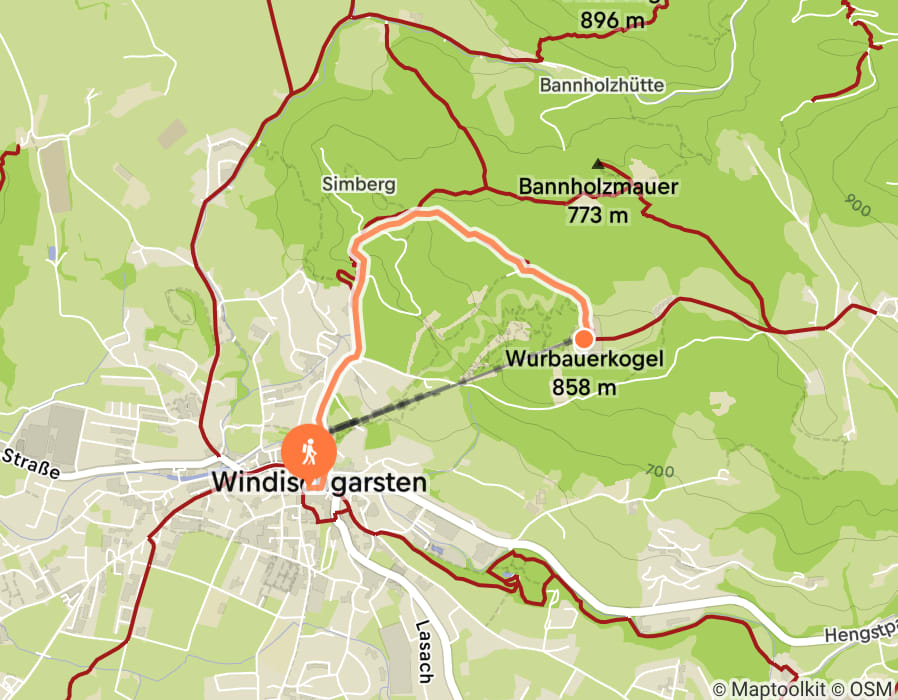 Karte der Tour