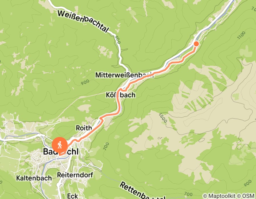 Karte der Tour