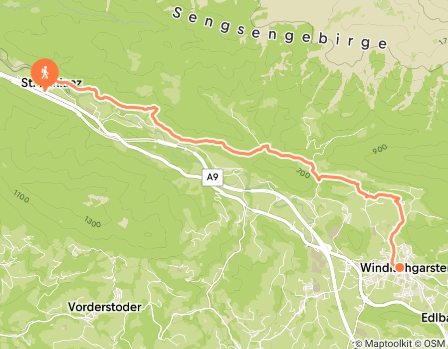 Karte der Tour