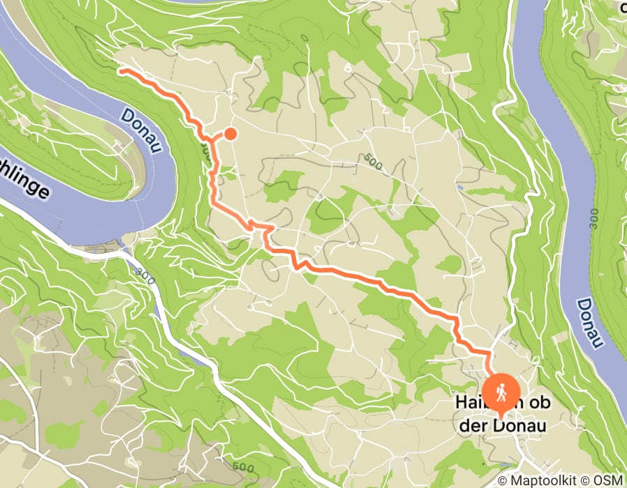 Karte der Tour