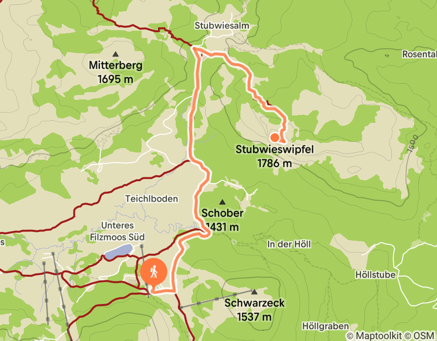 Karte der Tour