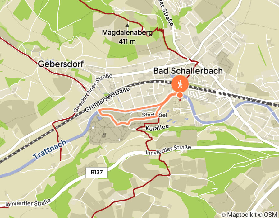 Karte der Tour