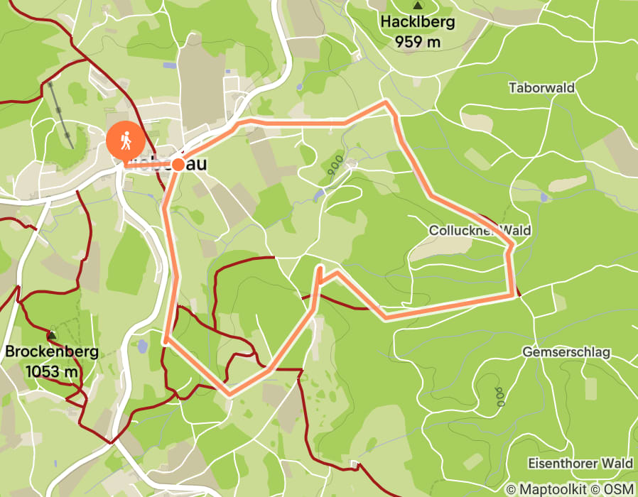 Karte der Tour