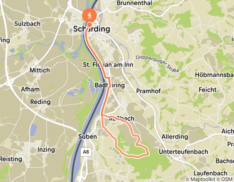Karte der Tour