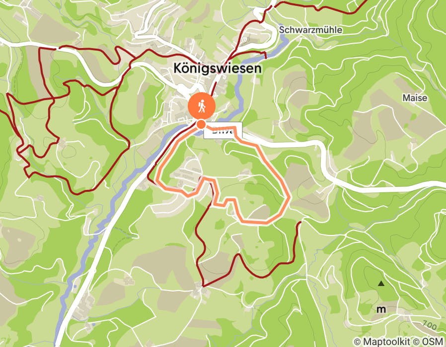 Karte der Tour