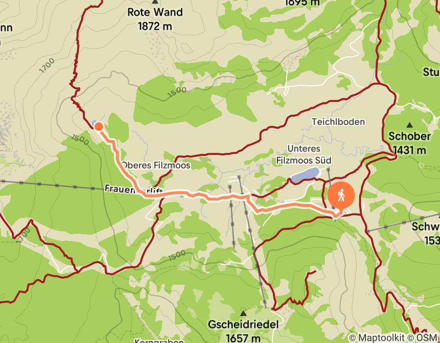 Karte der Tour