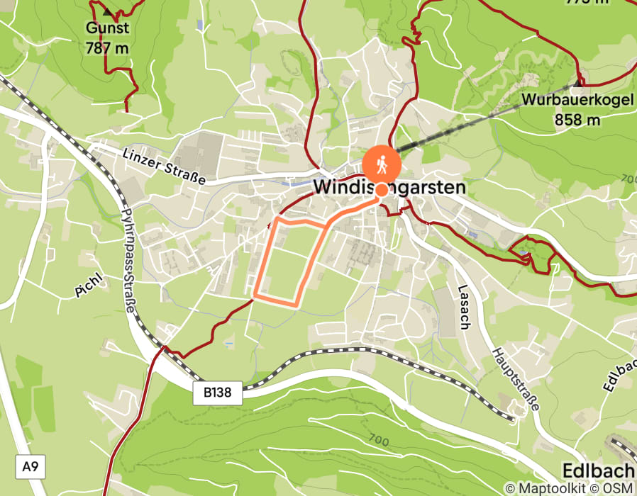 Karte der Tour
